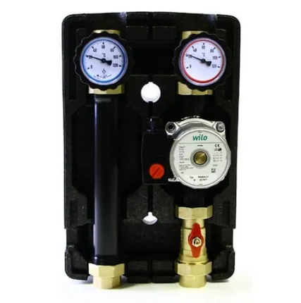 Фото №0 Насосная группа с насосом WILO RS 25/6, DN25, прямая в теплоизоляции, Uni-fitt