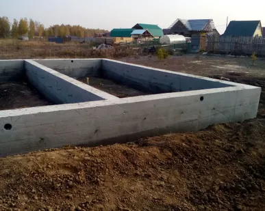 фото Устройство ленточного фундамента.
