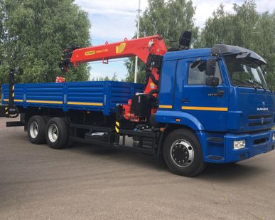 фото Бортовой автомобиль КАМАЗ-65117-3010-50 с КМУ Palfinger INMAN IT-150 новый