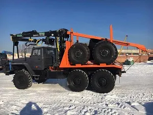 Фото №1 Лесовоз Урал 55571-70, с манипулятором Омтл-70.02    2020 г.в. Лизинг