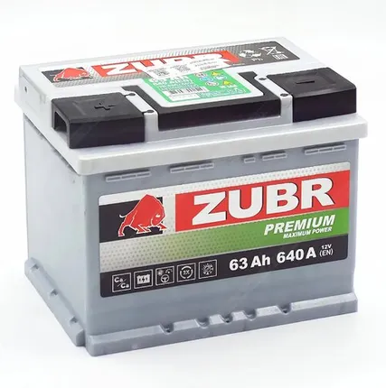 Фото №0 Аккумулятор ZUBR Premium 63 Ач п.п.
