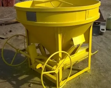 фото Бадья для бетона с лотком и штурвалом БКнШ-0.5