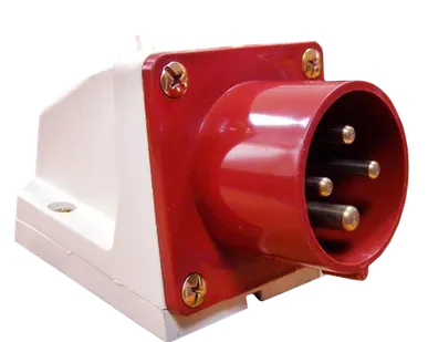 фото Вилка силовая 3-ф., 32А, 380В, IP44 (4-п, стац.) PROx...