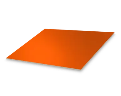 фото Лист с полимерным покрытием 0,45 мм пэ в пленке ral2004 оранжевый