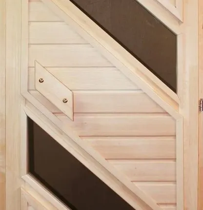 Фото №0 Дверь деревянная со стеклом бронза матовая (осина) 1800*700