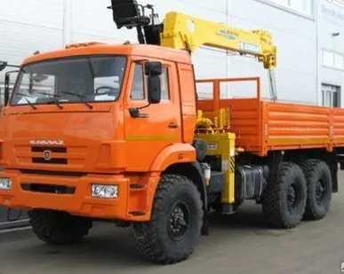 фото КМУ КАМАЗ 43118-3078-46+SOOSAN SCS746 верх. упр. + борт сталь 6м