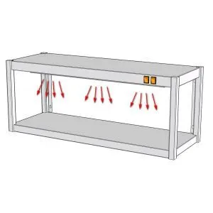 фото Полка тепловая настенная RoboLabs ПСПК1Д-120/35-В4