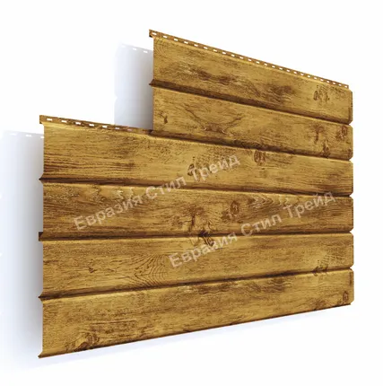 Фото №0 Металлический сайдинг Евробрус Printech 0.45 | Матовое дерево 3D