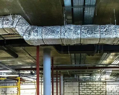 фото Огнезащита воздуховодов