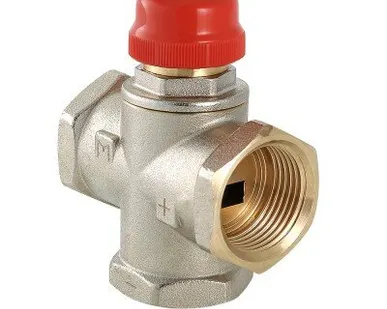 фото Клапан термост. трёхход. смесит. 1" Valtec (без возм.полного перекрытия)