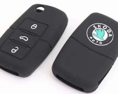 фото Силиконовый чехол для ключа Skoda (01).