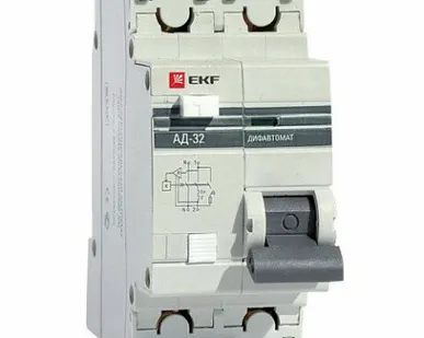 фото Выключатель автоматический дифференциальный АД-32 2п 20А 30мА PROxima