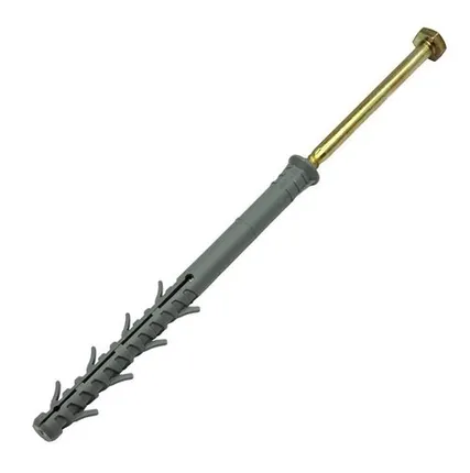Фото №0 Дюбели фасадные с шестигранным шурупом STALMAX LDF-RH 10х160 желтый цинк/полиамид