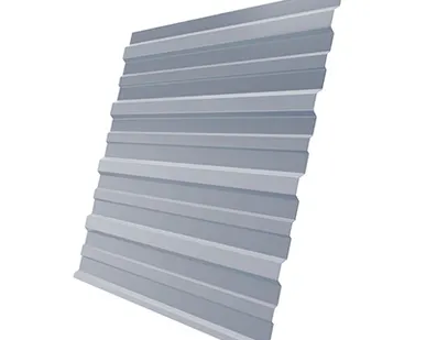фото Профнастил С-10 0,4 RAL 9006 бело-алюминиевый 2 м