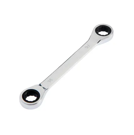 Фото №0 Ключ накидной трещоточный TUNDRA, CrV полированный, 72 зуба, 14х15 мм, 2354091, 1 шт