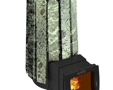 фото Печь для бани Grill D Cometa 180 Vega Stone Long Window Max (Змеевик)