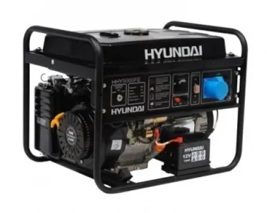 фото Бензиновый генератор Hyundai HHY 7000FE + колеса