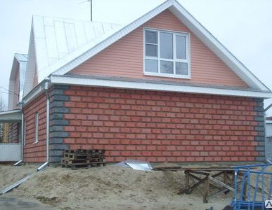 фото Стеновой комплект дома на 25 м2 из теплоэффективных блоков Кремнегранит