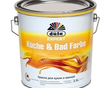фото ВД краска Dufa Expert KUCHE &amp; BAD FARBE  2,5л