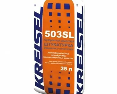 фото Штукатурка ZEMENT-MASCHINENPUTZ 503 цементно-известковая, суперлегкая 35 кг. КРАЙЗЕЛ (1п=35шт)