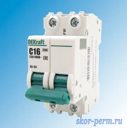 Фото №0 Выключатель автоматический ВА-101 2P 16А-C