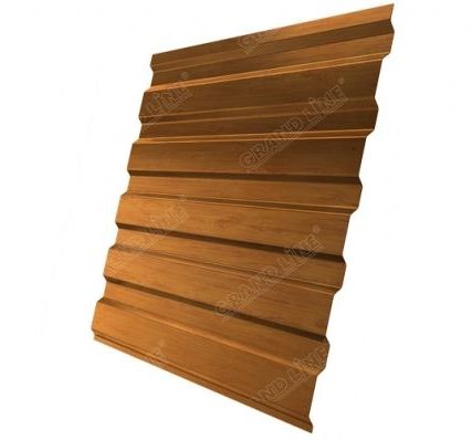 Фото №0 Профнастил С20А 0,45 Print Premium Golden Wood