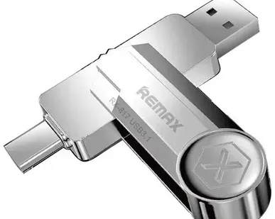 фото Флеш-карта Remax РХ-817 USB-AUSB-C Silver 128GB