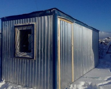 фото Строительный вагончик 5*2,4, утепление 100, ДВП, без перегородки