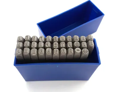 фото Клейма тв. спл. буквенные 4мм кириллица шрифт (к-т)