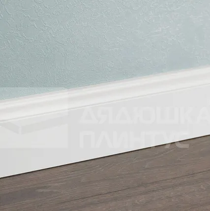 Фото №0 Смартпрофайл Пэинт Плинтус МДФ Smartprofile Пэинт 82 Белый под покраску