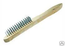 Фото №0 Щетка по металлу дер.ручка 4х рядная 54300 ДЕР МАСТЕР