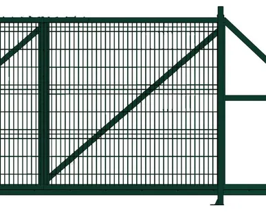 фото Ворота откатные Profi Lock 2,03x4,0 RAL 6005