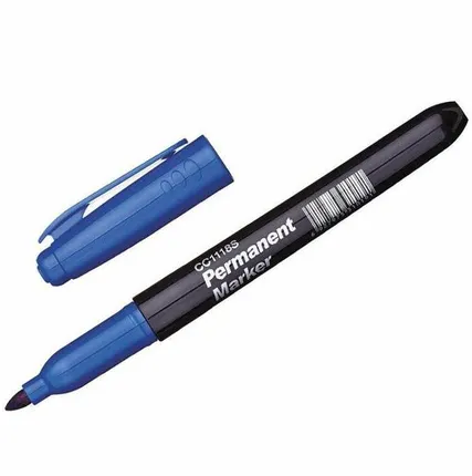 Фото №0 Маркер перманентный 3мм Синий