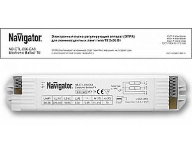 фото Электронный пускорегулирующий аппарат Navigator 94428 NB-ELT 2*36Вт типа Т8