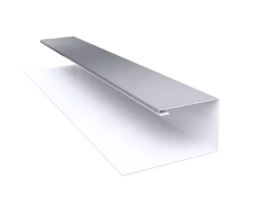 фото Планка П-образная (Блок-хаус, Экобрус) 0,5 Satin с пленкой RAL 7004 сигнальный серый