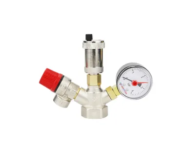 фото Группа безопасности котла Varmega VM16101, 1" ВР латунь, 3 бар компактная