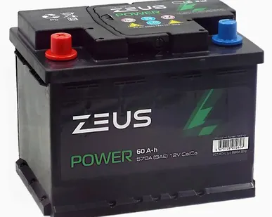 фото Аккумулятор ZEUS POWER 60 Ач п.п. 1AK