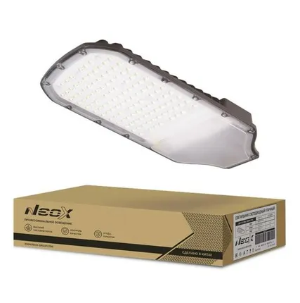 Фото №0 Светильник светодиодный ДКУ-03 50Вт 5000К IP65 7000лм 140лм/Вт 230В уличный линзованный NEOX 4690612038797