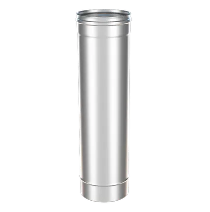 Фото №0 Труба d 200, 1м (0,5мм) из оцинкованной стали BRIZ (воздуховод, дымоход, вентиляция)