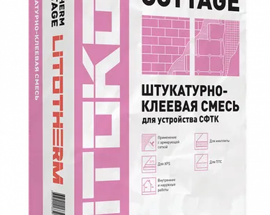 фото Клей для теплоизоляции Litokol Litotherm Cottage универсальный 25 кг