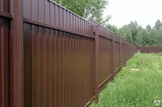 Фото №0 Заборы из профнастила