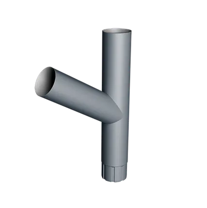 Фото №0 Тройник Ø90 Vortex Mix PE RAL 7024 мокрый асфальт