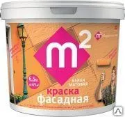 фото Краска фасадная КМ белая полиакриловая матовая 6.5 кг