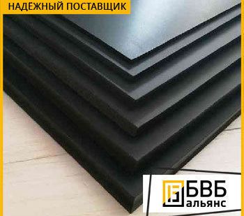 фото Полиацеталь лист черный 20х2000х1000 ПОМ