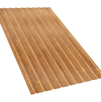 Фото №0 Профнастил двухсторонний С10 PRINT Орех 0,45 мм