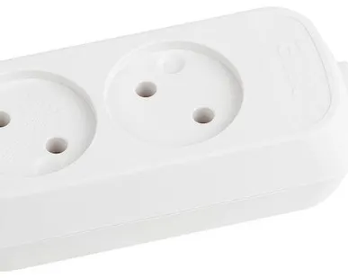 фото Колодка удлинителя KX-2 2-м без зазeмл. ЭРА Б0028330