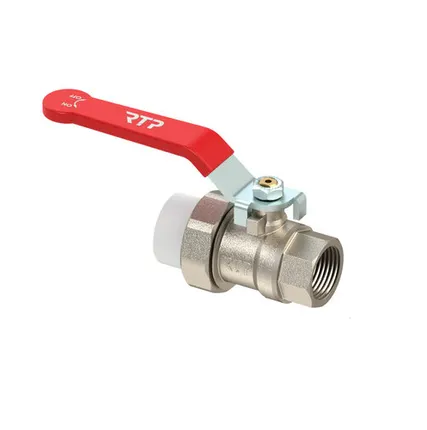 Фото №0 Кран шаровой ручка рычаг, латунь, с переходом на трубу PPR/внутренняя резьба 32х1", индивидуальная упаковка, никель, RTP