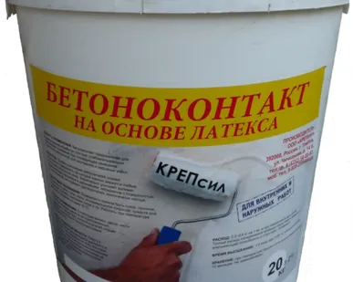 фото Бетоноконтакт "КРЕПсил" ; 20 кг