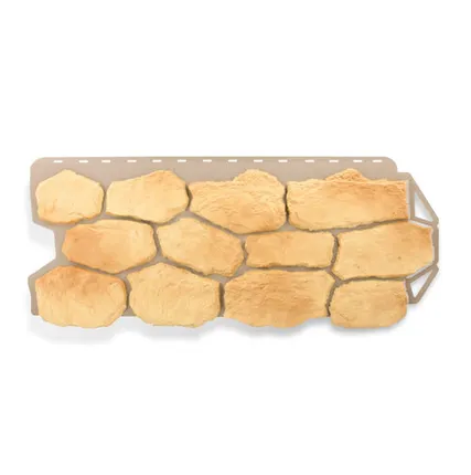 Фото №0 Фасадная панель (АП) "БУТОВЫЙ КАМЕНЬ" Греческий 1130*470 мм (раб.размер 1030*450)