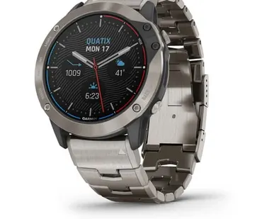 фото Часы Garmin Quatix 6X Solar титановый с титановым ремешком